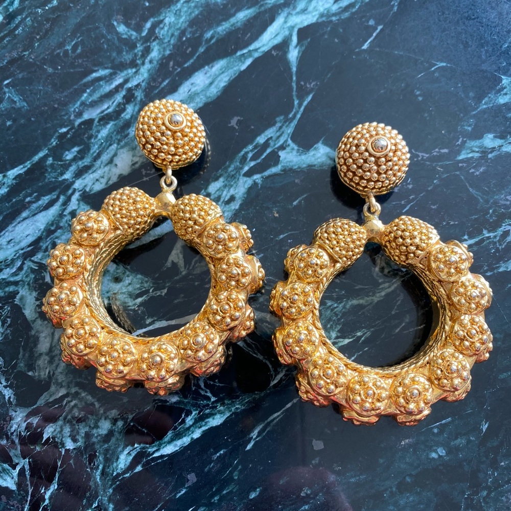 Christian Lacroix Door Knocker Earrings